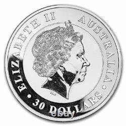 2011 Australie 1 kilo Argent Kookaburra BE (Endommagé)