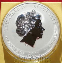 2011 Australie $ 30 Lunar II Année Du Lapin 1 Kilo Silver Coin Gemstone Eye