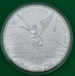 2011 Mexique Ley 1 Kg. 999 Plata Pura Mexicain Kilo Libertad Silver Coin