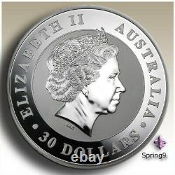 2012 1 Kilo Argent Australien Kookaburra Bu En Capsules Pièces Spring9 Mint Rare