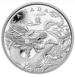 2012 250 $ Année Du Dragon Argent Pur Kilo Coin