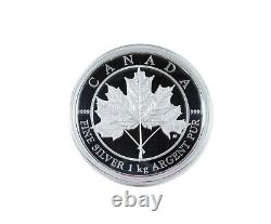 2012 250 $ Feuille D’érable Forever 1 Kilo. 9999 Fine Silver Coin Monnaie Royale Canadienne