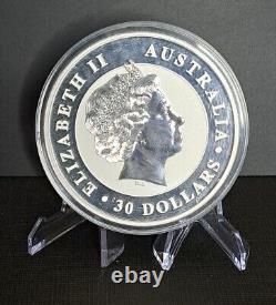 2012 $30 1 kg pièce d'argent Kookaburra Australie 999