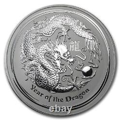 2012 Australie 1 Kilo D'argent Année Du Dragon Bu Sku #62668