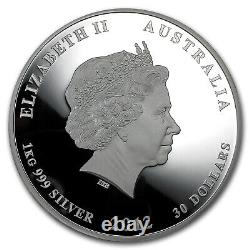 2012 Australie 1 kilo Argent Année du Dragon Épreuve