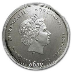 2012 Australie 10 Kilo Année D’argent Du Dragon Bu (abrasions) Sku#231606