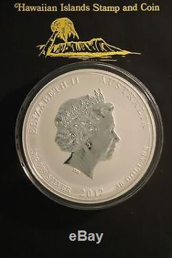 2012 Lunaire Australien Du Zodiaque Chinois. 999 Silver Coin Année Du Dragon 1 Kilo