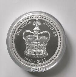 2012 Sa Majesté La Reine Elizabeth II Du Jubilé De Diamant 1 Kilo Silver Proof Coin
