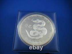 2013 $30 Royal Australia Lunar Snake 1 Kilo Proof-like Silver Mintage Seulement 1500