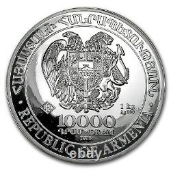 2013 Arménie 1 Kilo Argent 10000 Drams Noahs Arche Sku #74888
