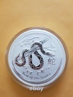 2013 Australian Year Of The Snake 1 Kilo Argent $30 Coin Bu