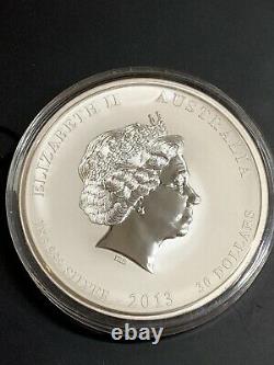2013 Australie 1 Kilo. 999 Fine Silver Coin Round Year Of The Snake Bu 32.15 Oz