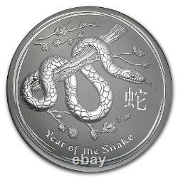 2013 Australie 1 Kilo Année D’argent De La Snake Bu Sku #71335