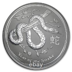 2013 Australie 1 kilo Argent Année du Serpent BU
