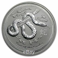 2013 Australie 10 Kilo D'argent Année De La Bu Serpent (321,5 Oz) Sku # 71376