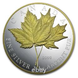 2013 Canada 1 kilo Argent 250 $ Feuille d'érable à jamais (dorée)