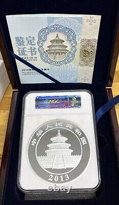 2013 Chine S300Y 1 Kilo Argent Panda Proof PF-70 UC NGC COA/Box