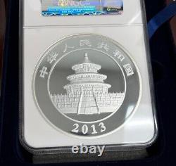 2013 Chine S300Y 1 Kilo Argent Panda Proof PF-70 UC NGC COA/Box