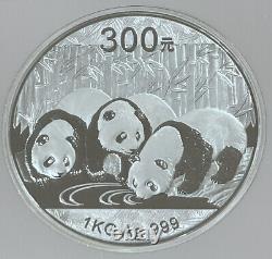 2013 Chine S300Y 1 kilo Panda en argent épreuve PF-70 UC NGC LOC MBX2