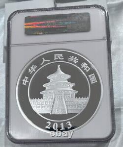 2013 Chine S300Y 1 kilo Panda en argent épreuve PF-70 UC NGC LOC MBX2