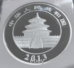 2013 Chine S300Y 1 kilo Panda en argent épreuve PF-70 UC NGC LOC MBX2