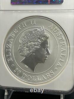 2013-p Australie Argent Koala 1 Kilo S$30 Ngc Ms69 32.15 Oz