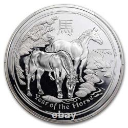 2014 Australie 1 kilo Argent Lunar Horse PR-70 PCGS DCAM FS