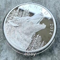 2014 Canada 1/2 Kilo. 99999 Pièce En Argent Fin 125 $ Loup De La Chouette Hurlante