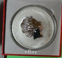 2014 Lunar Series Australie II Année Cheval 1 Kilo. 999 Silver Coin Dans L'encadré