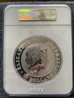 2014 P Australie S$30 Kookaburra Ms 69 Ngc 1 Kilo Numéro De Série 001