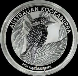 2014 P Silver Australia 32,15 Kilo KG Kookaburra Pièce En Capsule