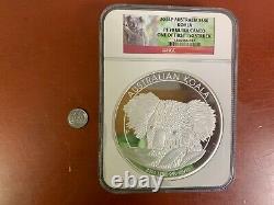 2014-p Australie 1 Kilo. 999 Argent Koala 30 $ Perth Mint Pf70 Ultra Cameo