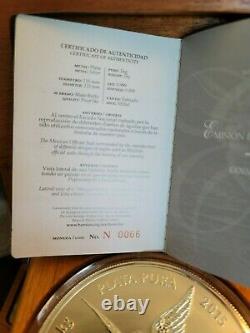 2015 1 Kilo Proof Mexicain Argent Libertad Coin (box + Coa)