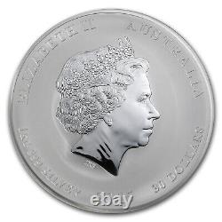 2015 Australie 1 kilo Argent Lunar Goat BU (Colorisé)