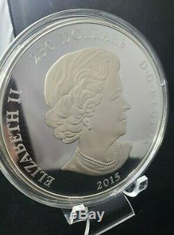 2015 Canada Feuille D'érable Pour Toujours Hologram 1 Kilo Silver Coin En Ogp. Impeccable $$$