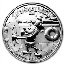 2015 Niue Disney Mickey Mouse Steamboat Willie 1 Kilo Pièce en argent NGC PF 70
