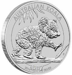 2016 Australie 1 Kilo Argent Koala Bu