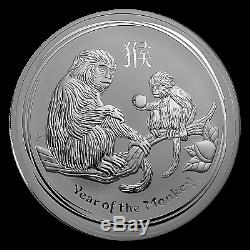 2016 Australie 1 Kilo D'argent Lunaire Singe Bu Sku # 92719