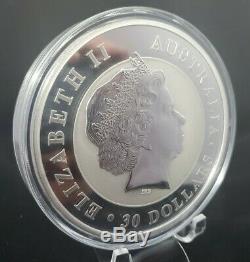 2016 Australie Perth Mint 1 Kilo. 999 Pièces D'argent Kookaburra Dans Ogp Capsule Bu