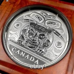 2016 Canada 500 dollars. Pièce de monnaie en argent 9999 de 5 kilos Charles Edenshaw Série 009