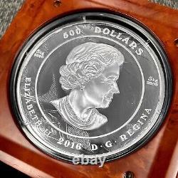 2016 Canada 500 dollars. Pièce de monnaie en argent 9999 de 5 kilos Charles Edenshaw Série 009