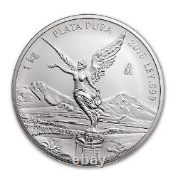 2016 Mexique 1 kilo Argent Libertad Belle Épreuve (Sous Capsule)