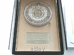 2016 Monnaie Royale Queens 90ème Anniversaire Uk £ 500 Proof Argent Kilo Coin Box Coa