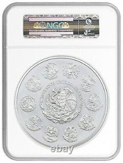 2016mo Mexique Libertad 1 Kilo Argent Pièce Ngc Ms70 Early Releases Perfect