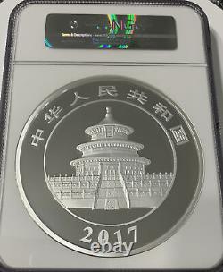 2017 1 Kilo China 999 Argent Panda 300 Yuan Coin Ngc Pf 70 Uc Nouveautés Anticipées
