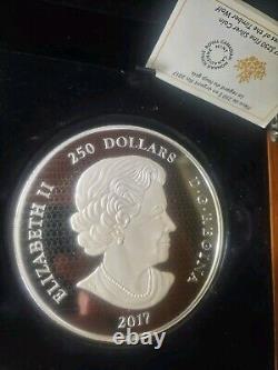 2017 AUX YEUX DU LOUP DE LA FORÊT Pièce de monnaie en argent de 1 kilo Preuve de 250 $ Canada RCM #76