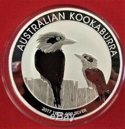 2017 Australie 1 Kilo D'argent Kookaburra Bu (très Difficile À Trouver)! Beautifull