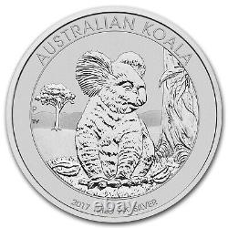 2017 Australie 1 kilo Argent Koala BU