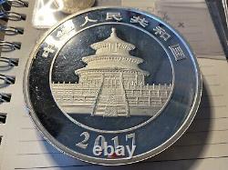 2017 Kilo Argent Panda 300 Yuan Coin