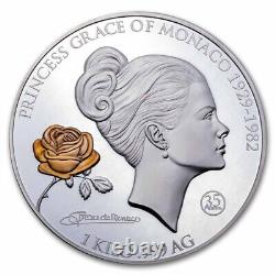 2017 Niue Princesse Grace de Monaco 1 kilo Argent Épreuve de qualité